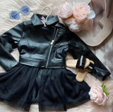 Amsterdam Faux Leather Tutu Jacket