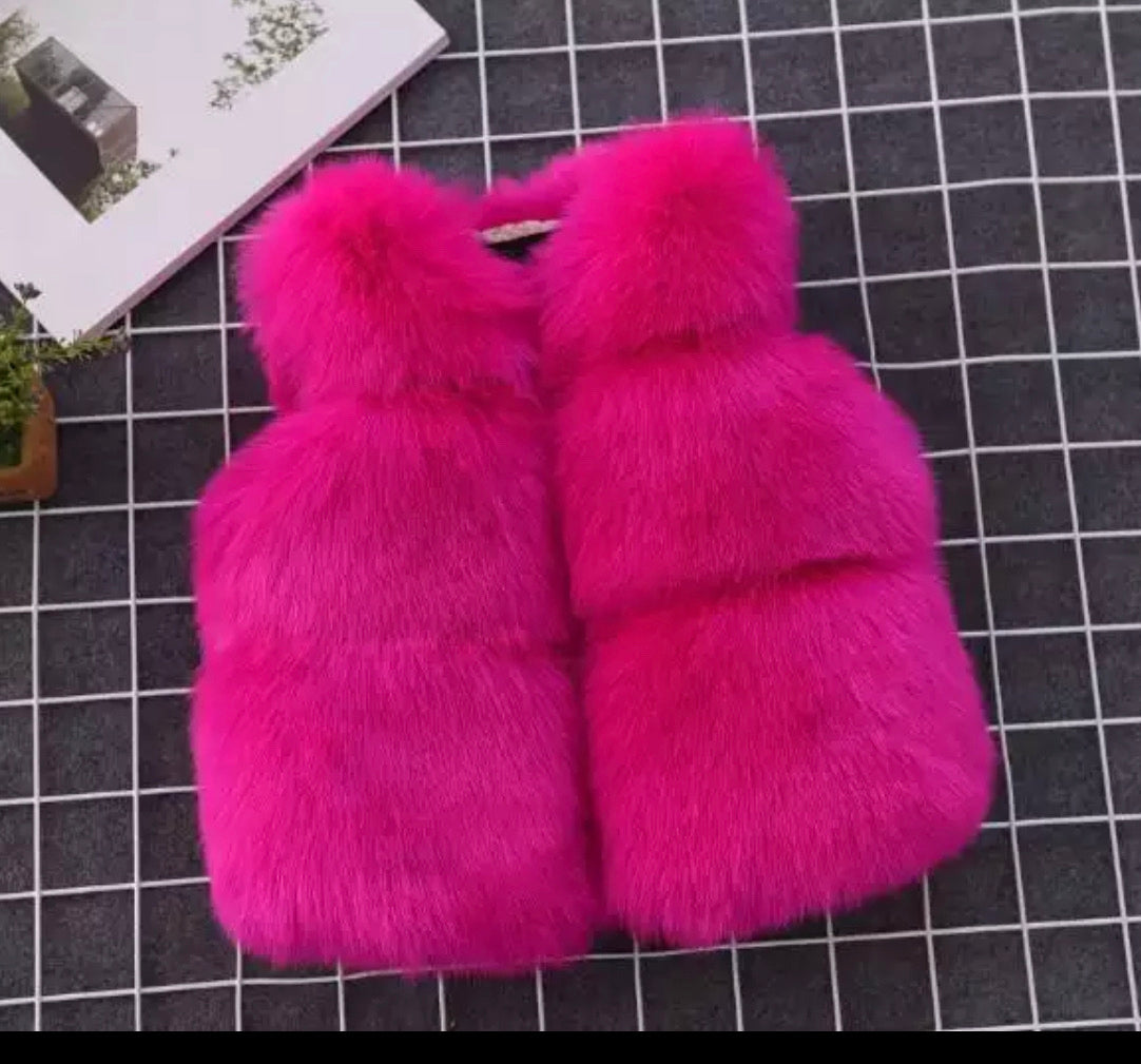 ムートン・ファーコート MOLLIOLLI MONE Crop Mini Fur Vest Pouch Set Purple Purple Fur Vest - Etsy